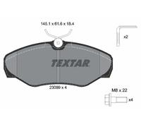 Pastillas de freno 2309902 TEXTAR para RENAULT NISSAN OPEL