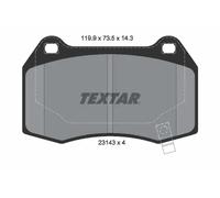 TEXTAR 2314301 Juego de pastillas de freno