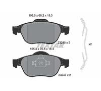 Pastillas de freno 2324502 TEXTAR para RENAULT SCÉNIC I Monospace LAGUNA II