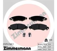 Pastillas de freno 23253.160.1 ZIMMERMANN para OPEL SUZUKI SUBARU