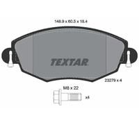 Pastillas de freno 2327904 TEXTAR para FORD JAGUAR