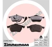 ZIMMERMANN 23392.900.1 Juego de pastillas de freno
