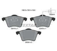 Textar Pastillas de freno 2341801 para VW, Ford, Seat Delanteras