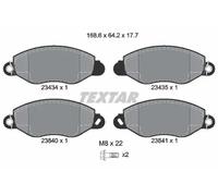 Pastillas de freno 2343401 TEXTAR para FORD TRANSIT Autobús TRANSIT Furgoneta