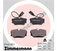 Pastillas de freno 23446.165.1 ZIMMERMANN para VW SEAT FIAT FORD