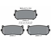 Pastillas de freno 2345501 TEXTAR para KIA CLARUS SEPHIA SHUMA Sedán SHUMA I