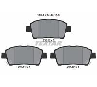 Pastillas de freno 2351002 TEXTAR para TOYOTA YARIS YARIS VERSO CELICA Coupé