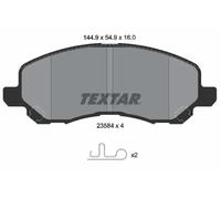 Pastillas de freno 2358401 TEXTAR para MITSUBISHI JEEP DODGE CHRYSLER PEUGEOT