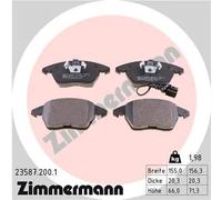 Pastillas de freno 23587.200.1 ZIMMERMANN para VW SEAT SKODA AUDI