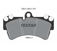 Pastillas de freno 2369302 TEXTAR para AUDI PORSCHE VW