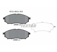 Pastillas de freno 2369801 TEXTAR para NISSAN INFINITI RENAULT
