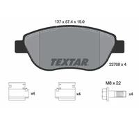 Pastillas de freno 2370803 TEXTAR para FIAT CITROËN PEUGEOT LANCIA