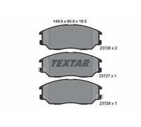 Pastillas de freno 2372601 TEXTAR para SSANGYONG HYUNDAI KIA