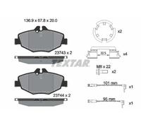 Pastillas de freno 2374303 TEXTAR para MERCEDES-BENZ CLASE E T-Model CLASE E