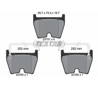 Pastillas de freno 2375101 TEXTAR para AUDI VW LAMBORGHINI