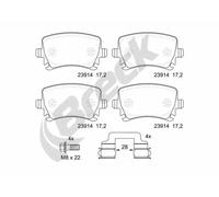 Pastillas de freno 23914 00 704 10 BRECK para VW AUDI SKODA SEAT