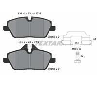 Textar Juego de 4 pastillas de freno delanteras Ref 2391503 para BMW Serie 1, Serie 2 y MINI