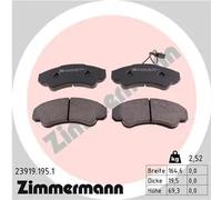 ZIMMERMANN Forros de Freno Delantero para Fiat Ducato Camión/Chasis
