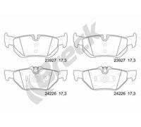 Pastillas de freno 23927 00 704 00 BRECK para BMW 3 Touring 3 X1 1 Coupé 3 Coupé
