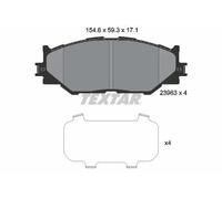 Pastillas de freno 2398301 TEXTAR para LEXUS IS II IS C IS III