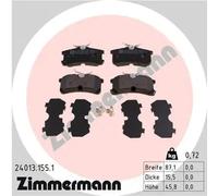 Pastillas de freno 24013.155.1 ZIMMERMANN para TOYOTA OPEL