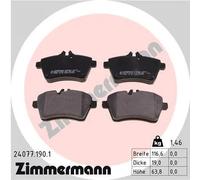 Pastillas de freno 24077.190.1 ZIMMERMANN para MERCEDES-BENZ CLASE A