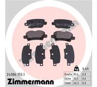 ZIMMERMANN 24086.155.1 Juego de pastillas de freno