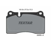 Pastillas de freno 2409801 TEXTAR para VW TOUAREG TOUAREG VAN