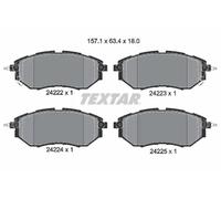 Pastillas de freno 2422201 TEXTAR para SUBARU OUTBACK LEGACY IV TRIBECA LEGACY V