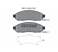 Pastillas de freno 2422701 TEXTAR para NISSAN NAVARA NP300 PATHFINDER III