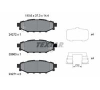 Pastillas de freno 2427201 TEXTAR para TOYOTA SUBARU