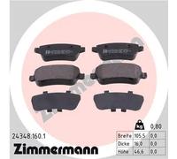 Pastillas de freno 24348.160.1 ZIMMERMANN para FIAT CROMA
