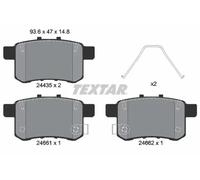 Pastillas de freno 2443501 TEXTAR para HONDA ACCORD VIII ACCORD IX Sedán