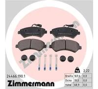 Pastillas de freno 24466.190.1 ZIMMERMANN para FIAT PEUGEOT CITROËN