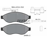 Pastillas de freno 2446902 TEXTAR para FIAT PEUGEOT CITROËN OPEL