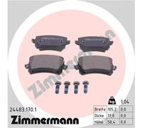 Pastillas de freno 24483.170.1 ZIMMERMANN para VW SEAT AUDI