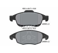 Pastillas de freno 2453801 TEXTAR para CITROËN PEUGEOT DS