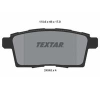 Juego de pastillas de freno TEXTAR 2454501, atrás