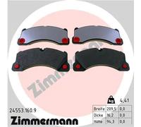 Pastillas de freno 24553.160.9 ZIMMERMANN para PORSCHE VW AUDI
