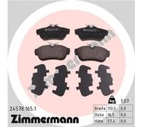 Pastillas de freno 24578.165.1 ZIMMERMANN para FIAT PEUGEOT CITROËN TOYOTA