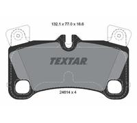 TEXTAR Juego de 4 pastillas de freno para PORSCHE: Cayenne & VOLKSWAGEN: Touareg & AUDI: Q7 (Ref: 2461401)