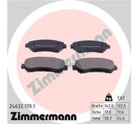 Pastillas de freno 24632.170.1 ZIMMERMANN para NISSAN SUZUKI