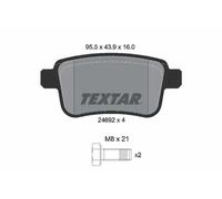 Pastillas de freno 2469204 TEXTAR para MERCEDES-BENZ NISSAN