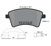 Pastillas de freno 2469301 TEXTAR para RENAULT MERCEDES-BENZ