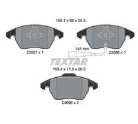 Textar Pastillas de freno 2469602 para VW Skoda Audi Seat Juego delantero