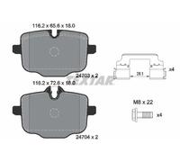 Pastillas de freno 2470301 TEXTAR para BMW 6 Coupé 5 Touring 5 6 Descapotable