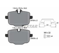 Pastillas de freno 2470401 TEXTAR para BMW 7 5 5 Touring 6 Gran Turismo X3 X4 X5