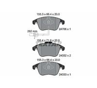 Pastillas de freno 2470601 TEXTAR para AUDI A5 A5 Sportback A5 Descapotable