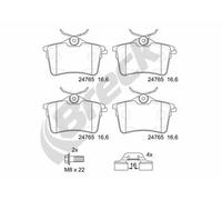 Pastillas de freno 24765 00 704 00 BRECK para CITROËN PEUGEOT