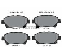 Pastillas de freno 2477801 TEXTAR para ASTON MARTIN TOYOTA